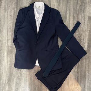 Boys Navy Suit Set